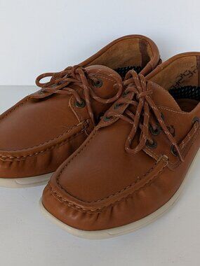 SAS Mens Decksider Old Sand Leather Loafer Boat Shoes Size 7.5 M Moccasin